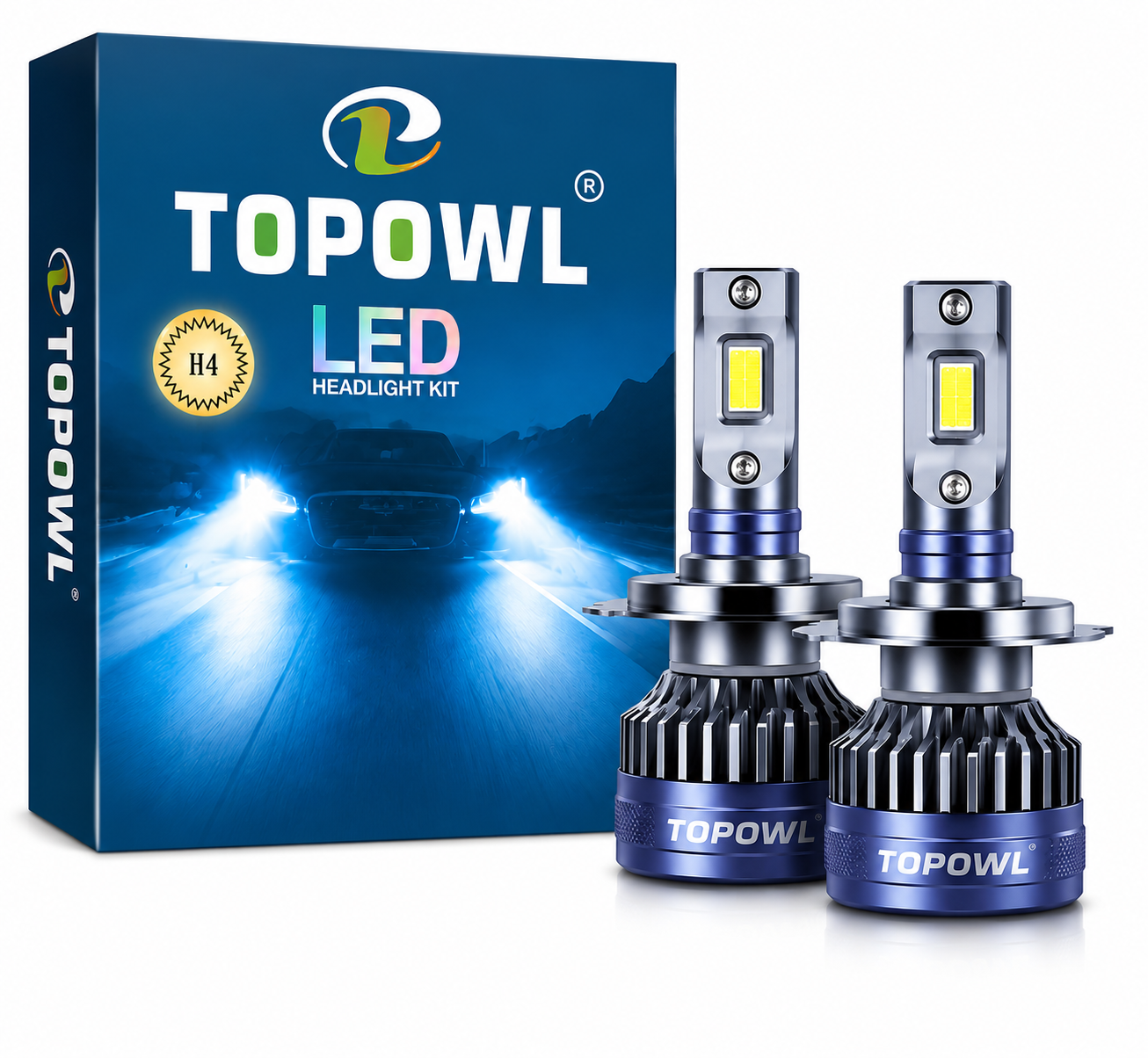 TOPOWL  H4 LED Headlight